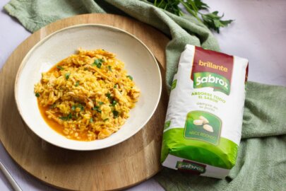 Arroz con sobras de pollo